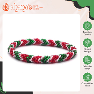 Bracelets en perles de verre crochetées à la main de haute qualité, design attrayant, tendance, multicolores, vendus dans le monde entier - Product Image 2