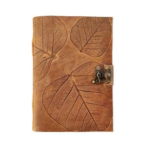 Wholesale Genuine Leather <b>Journal</b> Vintage Deckle Edge Handmade Paper Blank Spell Book <b>Writing</b> Diary Sketchbook Personalized - Product Image 1