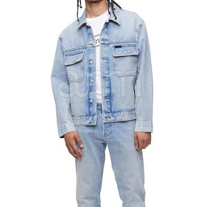 Chaqueta de Mezclilla para Hombre, Diseño Moderno, Nueva Colección de Invierno, Chaqueta Vaquera de Moda - Product Image 3