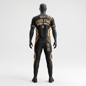 Ensemble de survêtement personnalisé pour hommes : T-shirt de performance et pantalon de jogging – Kit sportif personnalisé – Fabricant OEM en gros Alibaba - Product Image 2