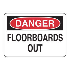 Panneau de signalisation de danger au sol - Panneau d'avertissement de danger intérieur/extérieur en PVC - Product Image 1