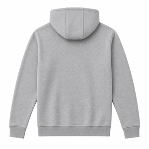 Sweat-shirt à capuche gris pour homme, coupe classique, en polaire, style décontracté, pour l'automne - Product Image 3