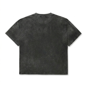 Camiseta con estampado gráfico personalizado, estilo vintage, manga corta, lavado ácido, 100% algodón, para uso cómodo unisex. - Product Image 2