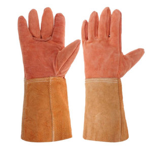 OEM Leather Welding <b>Gloves</b> Heat Resistant Cowhide Welding <b>Gloves</b> Work <b>Glove</b> for Industrial Safety - Product Image 4