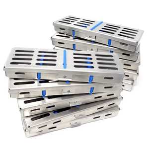 10 Cajas de Acero Inoxidable para Esterilización en Autoclave Dental Alemán, para 5 Instrumentos Quirúrgicos, Duraderas - Product Image 4