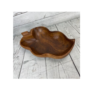 Manufacture Leaf Shape Wood Bowl Customised Hot Sale Party & Wedding <b>Table</b> Decor & Food Serving Wood Bowl - Product Image 1