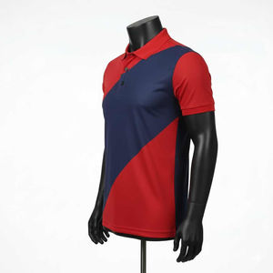 เสื้อเชิ้ตแขนสั้นถักแบบใหม่สั่งทำพิเศษ เนื้อผ้าระบายอากาศดี มีกระเป๋าเสื้อ สำหรับผู้ชายไซส์ใหญ่ ผ้ายืด/ผ้าฝ้าย - Product Image 2