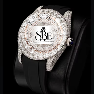 Dernier modèle de montre de luxe en moissanite, style hip-hop, cadran rond en alliage, bracelet en acier, montre parfaite pour hommes - Product Image 4