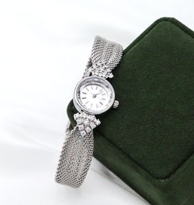 Women's Luxury Quartz <b>Watch</b> Sapphire Crystal Dial 22mm Pointer Display Stainless Steel Band 16mm Brass Case Push Button Hidden - Product Image 6
