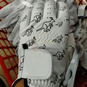 Guante de golf de cuero Cabretta para mano izquierda, antideslizante, con cierre de velcro, unisex, para deportes. - Product Image 5