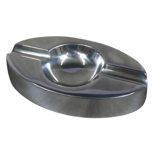 Cendrier en métal de forme personnalisée, couleur personnalisée, cendrier de table pour cigarettes et cigares avec logo personnalisé, fabricant Inde - Product Image 4