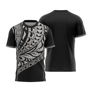 Maillot de football unisexe personnalisé par sublimation, col ras du cou, manches courtes, léger, 100 % polyester, dégradé de couleurs, anti-humidité - Product Image 1