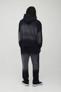 Conjunto Deportivo Personalizado para Hombre con Efecto Desgastado por el Sol, Sudadera con Capucha y Pantalones Deportivos de Algodón Grueso de Primera Calidad, Transpirable, de Alta Calidad, OEM y ODM - Product Image 2