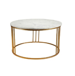 โต๊ะข้างออกแบบเรียบง่ายชากาแฟห้องนั่งเล่นโต๊ะโลโก้โลหะตะวันตกรายการอาคารสไตล์ผู้ผลิตผู้ค้าส่ง - Product Image 2