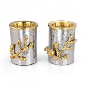 Hot Selling Butterfly Ginkgo Candle Holders Pair Luxury Silver Gold Metal <b>Candlestick</b> Home Decor Gift Collection - Product Image 3