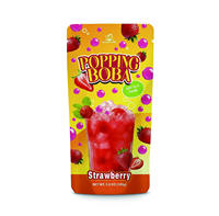Madame Hong Instant Blueberry Aardbei Passievrucht Gevulde Popping Boba Beker Verpakking 100g Thee/Sap/Smoothie/Yoghurt