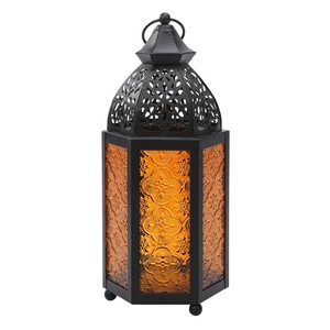 Lanterne artisanale en acajou avec verre de cristal |   Lanterne décorative en bois de luxe en gros - Product Image 3
