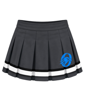 Jupe plissée gris-bleu sublimée pour cheerleading, bas de tenue de sport d'équipe, vêtements d'entraînement athlétique, compétition - Product Image 1