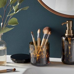 Elegante Set di Accessori per il Bagno con Vaso in Vetro Colorato a Forma di Tartaruga - Product Image 2