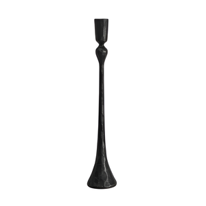 Support à bougie en aluminium coulé finition noir mat pour la décoration de la maison, qualité supérieure, fait main, personnalisable, vente en gros, lot de 3 - Product Image 3