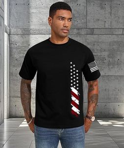 Chemise drapeau américain pour hommes, chemise Freedom, chemise Patriots Punisher, t-shirts graphiques classiques pour hommes - Product Image 3