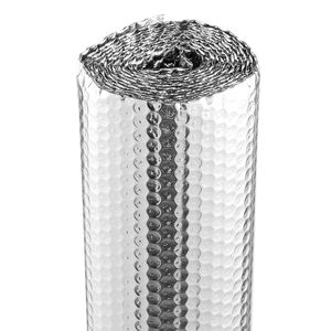 Barrière radiante en aluminium double face de 3,2 mm, rouleau d'isolation 48 x 10 pieds, film à bulles d'air, 2 matériaux d'isolation thermique - Product Image 3
