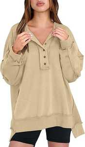 Sudadera de Forro Polar con Capucha para Mujer, Estilo Oversize, Manga Larga, Informal, para Uso Diario, Estilo Urbano y de Descanso - Product Image 2