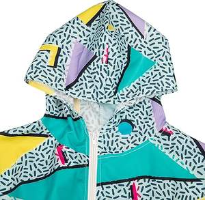 Ensemble de survêtement coupe-vent imprimé personnalisé pour femme, veste à manches raglan et pantalon de jogging assorti, respirant et à séchage rapide - Product Image 4