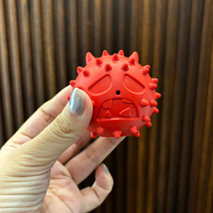 BEBE HAPPY Corlorfull Evil Ball, jouet à mâcher pour chien, balle de jeu en caoutchouc pour animaux de compagnie, pour chiens d'intérieur, haute qualité - Product Image 5