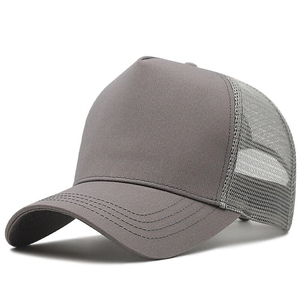 Casquette Trucker en Maille 5 Panneaux, Casquettes Trucker Unies pour Hommes, Grande Taille, Logo Personnalisé, Casquettes Trucker de Haute Qualité pour Hommes FABRIQUÉES PAR HS - Product Image 4