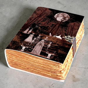 Grimorio de Cuero Personalizado para Halloween, Diario Gótico, Cubierta Impresa, Libro de Hechizos de 400 Páginas, Cuaderno de Brujería y Wicca - Product Image 2