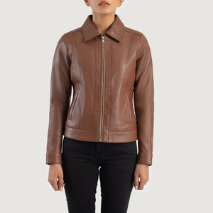 Unique Hot Selling Design Women's genuine leather jacket Casual Wear Adult Size Women Leather Jacket Unique - Product Image 4