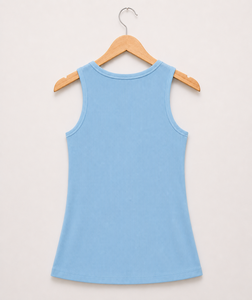 Camiseta sin mangas para mujer, transpirable, de secado rápido, con estampado de serigrafía y foil, camisola deportiva para gimnasio y correr - Product Image 3