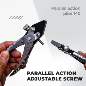 Alicates de Punta Fina con Mordazas Paralelas y Tornillo de 140 mm, Herramienta de Precisión para Joyería ZetomedPro - Product Image 5