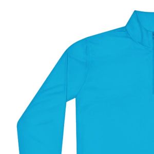 เสื้อสเวตเชิ้ตสีขาวแบบ unisex คอซิปสีฟ้ากรมท่า ปักลายที่คอเสื้อ แขนยาว สวมใส่สบาย เหมาะสำหรับธุรกิจและแฟชั่น - Product Image 5