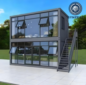 Casa Móvil de 2 Pisos con Certificación CE, Casas Modulares Prefabricadas de Ensamblaje Rápido para Cafeterías, Hoteles <span class=keywords><strong>y</strong></span> Villas - Product Image 2