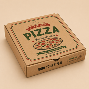 Cajas de Pizza de Cartón Corrugado Reciclado con Diseño en Relieve: Caja de Embalaje de Cartón Ecológica Premium para Comida para Llevar - Product Image 5