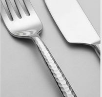 Ensemble de couverts minimalistes en métal fini, résistant à la rouille, pour mariage, dîner élégant et décoration de table - Product Image 2