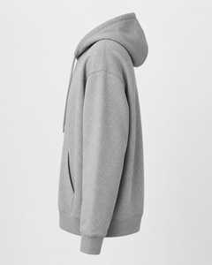 Sweat-shirts et sweats à capuche pour hommes, gris, décontractés, pour l'automne, 100% coton, molleton, poche avant, coupe classique, style tricoté - Product Image 3