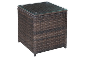 Wholesale Outdoor Furniture All-Weather Modern Comfortable PE Rattan Wicker Steel Frame One Seat <b>Sofa</b> <b>Set</b> for Apartment Villa - Product Image 6