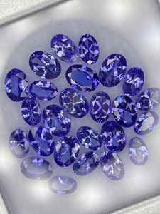 Piedras sueltas facetadas de tanzanita, forma ovalada, color azul, 6x4mm, 7x5mm, 6x8mm, piedra preciosa natural para la elaboración de joyería. - Product Image 2