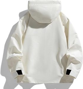 Veste coupe-vent unisexe simple à capuche, personnalisable avec logo, pour l'escalade en extérieur, imperméable, pour hommes et femmes, vente en gros d'usine - Product Image 2