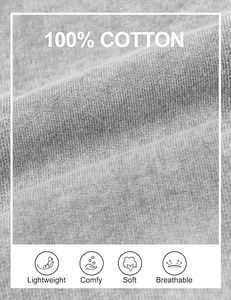 Shorts Bermuda en Coton Gris pour Homme, Taille Élastique, Couleur Unie, Respirant, avec Cordon de Serrage - Product Image 4