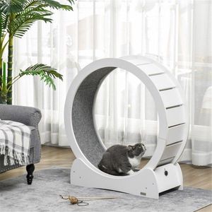 Cat Tree with <b>Exercise</b> <b>Wheels</b> Feline Fitness Product - Product Image 1