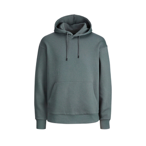 Sudadera con Capucha Verde para Hombre, Corte Regular, Felpa de Algodón, Estilo Casual para Otoño, Diseño con Bolsillos - Product Image 3
