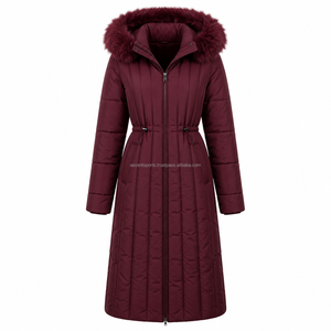 Women's Belted Long Puffer Coat Lightweight Quilted <b>Winter</b> <b>Jacket</b> Warm Insulated Parka Outdoor OEM ODM Wholesale Supplier - Product Image 1