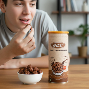 Nueces Makhana Cubiertas de Chocolate 80g, Sin Gluten, Bajas en Grasas, con Sabor Dulce, Altas en Proteínas y Fibra - Product Image 6