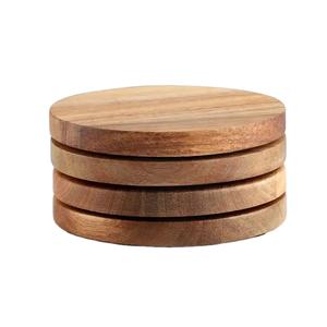 แผ่นรองแก้วทำจากไม้อะคาเซียทำด้วยมือเป็นมิตรกับสิ่งแวดล้อมแผ่นรองแก้วแบบคลาสสิกปกป้องพื้นผิวอย่างมีสไตล์ - Product Image 5