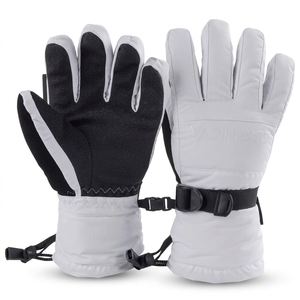 Gants de ski Vaude à doigts complets, isolés thermiquement, imperméables, pour l'hiver, unisexes, gris noir - Product Image 1
