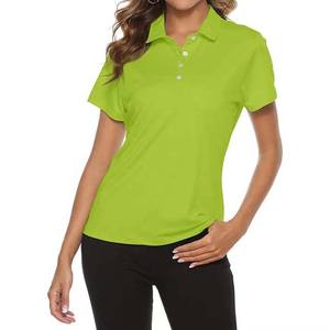 Nouveau design, polo de golf doux pour femmes, vente en gros de polos en polyester imprimés pour femmes avec logo personnalisé - Product Image 2